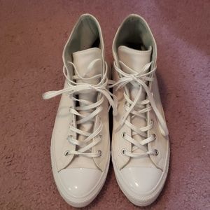 White Converse High Tops